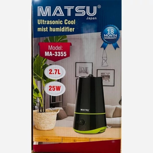 دستگاه بخور سرد ماتسو مدل MA-3355 ظرفیت 2.7 لیتر توان 25 وات
