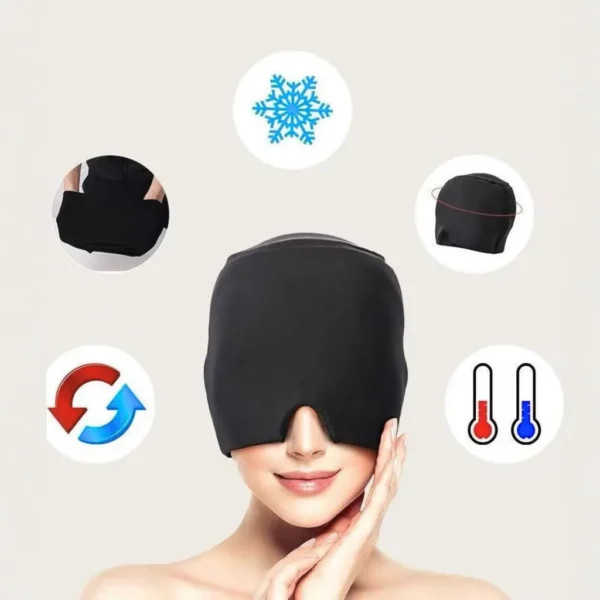 ماساژور پوشیدنی سر و پیشانی مناسب سردرد و تنش