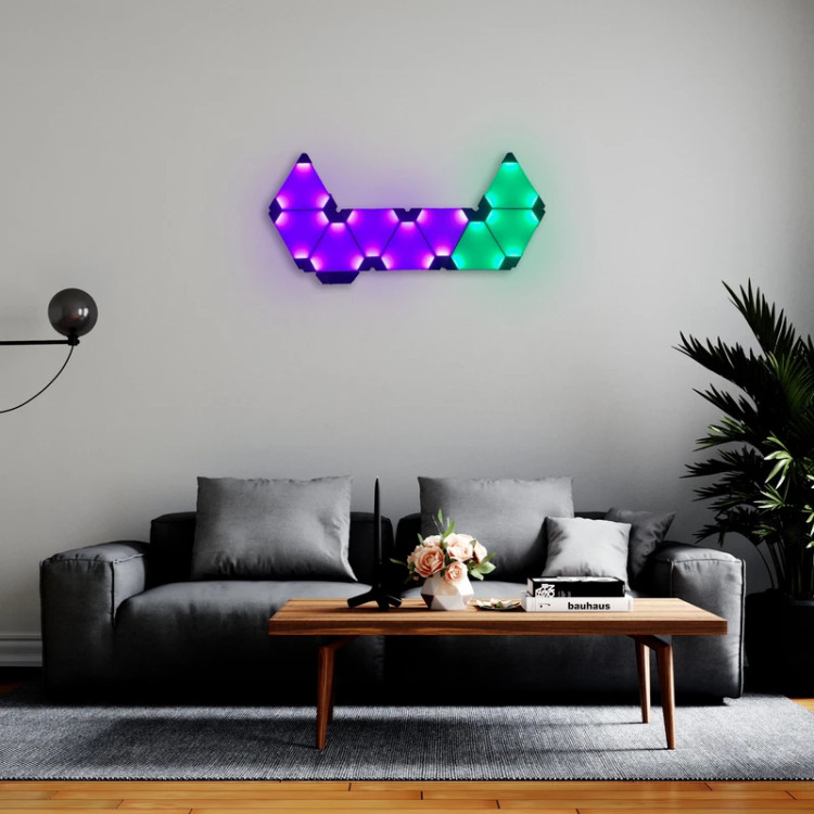 پنل LED دیواری هوشمند مثلثی 8تکه