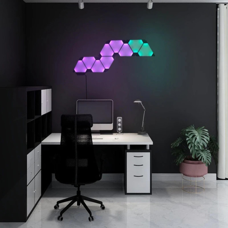 پنل LED دیواری هوشمند مثلثی 8تکه