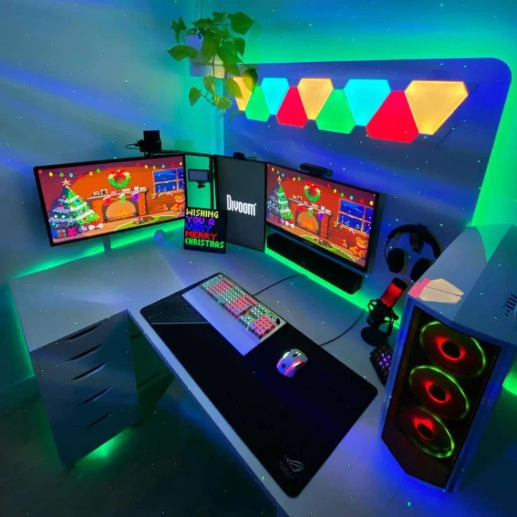 پنل LED دیواری هوشمند مثلثی 8تکه