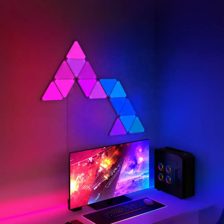 پنل LED دیواری هوشمند مثلثی 8تکه