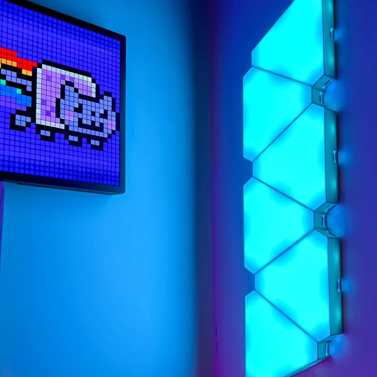 پنل LED دیواری هوشمند مثلثی 8تکه